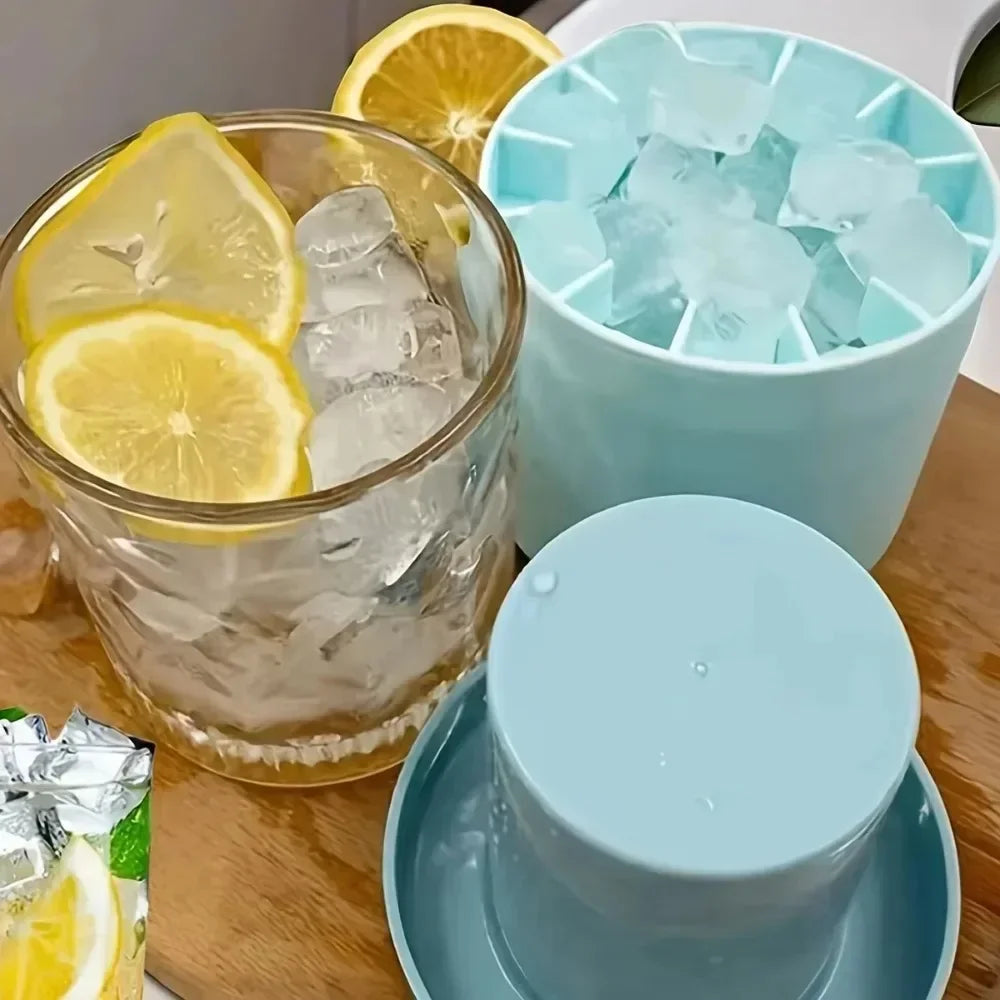 60-Grid Silicone Ice Cube Mold – Round Bucket Ice Maker Ice Cube Mold P3