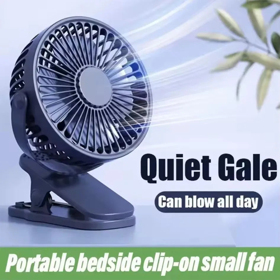 Portable Rechargeable Clip Fan – 720° Rotatable USB Fan Portable Clip Fan P3