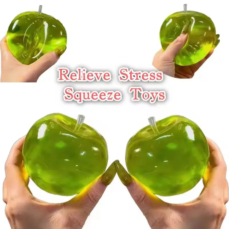 Squishy Green Apple Stress Ball – Fidget Sensory Squeeze Toy Fidget Sensory Toy P3