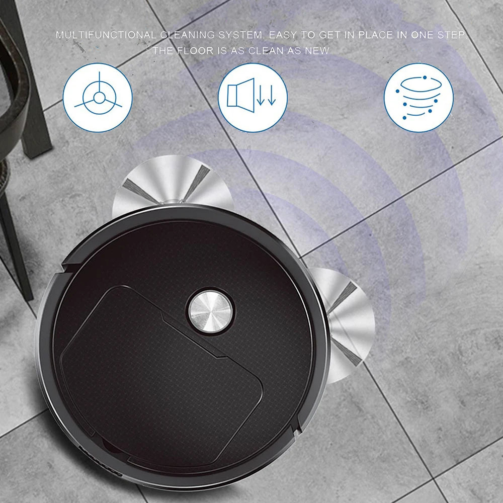 Donirt 3-in-1 Mini Robot Vacuum – Sweep, Mop & Suction Robot Vacuum Cleaner P3