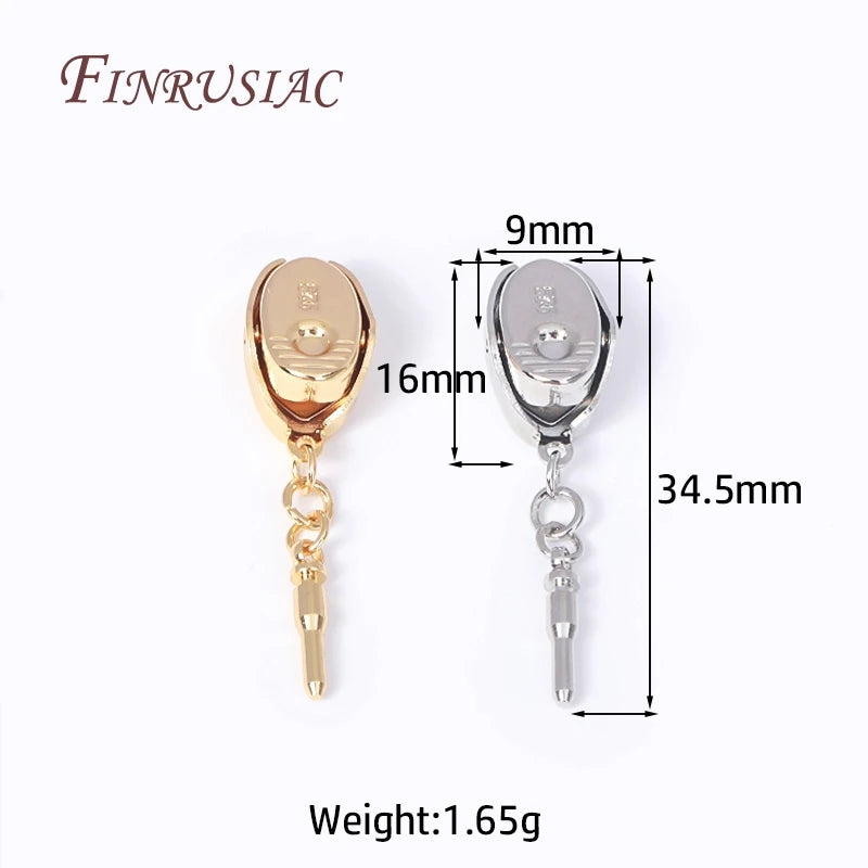 18K Gold Plated Press Buckle Clasp – DIY Jewelry Findings Jewelry Clasp Findings P3