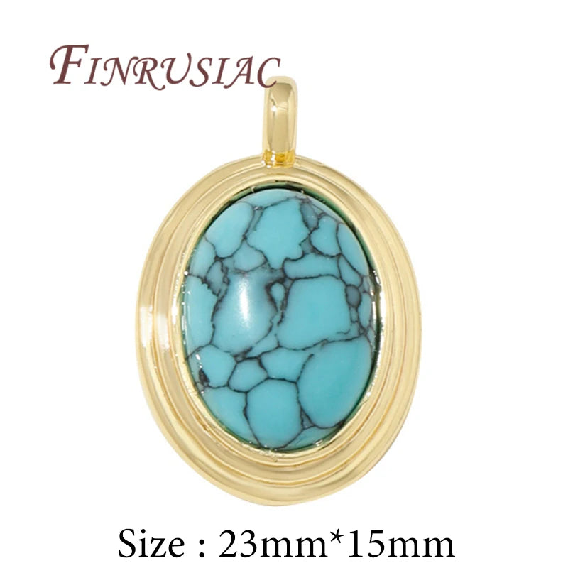 18K Gold Plated Brass Charm Pendants for DIY Jewelry Making Gold Charm Pendant P3 18K Real Gold Plated 2 pieces
