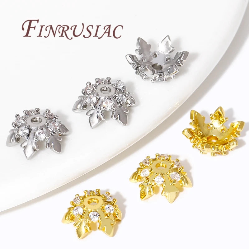 18K Gold Plated Flower Bead Caps – DIY Jewelry Spacer Findings Jewelry Bead Caps P3