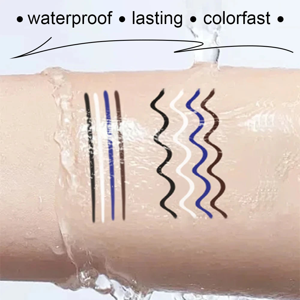 DUNUF 4-Piece Waterproof Eyeliner Pencil Set – Smudge-Proof Eyeliner Pencil Set P3