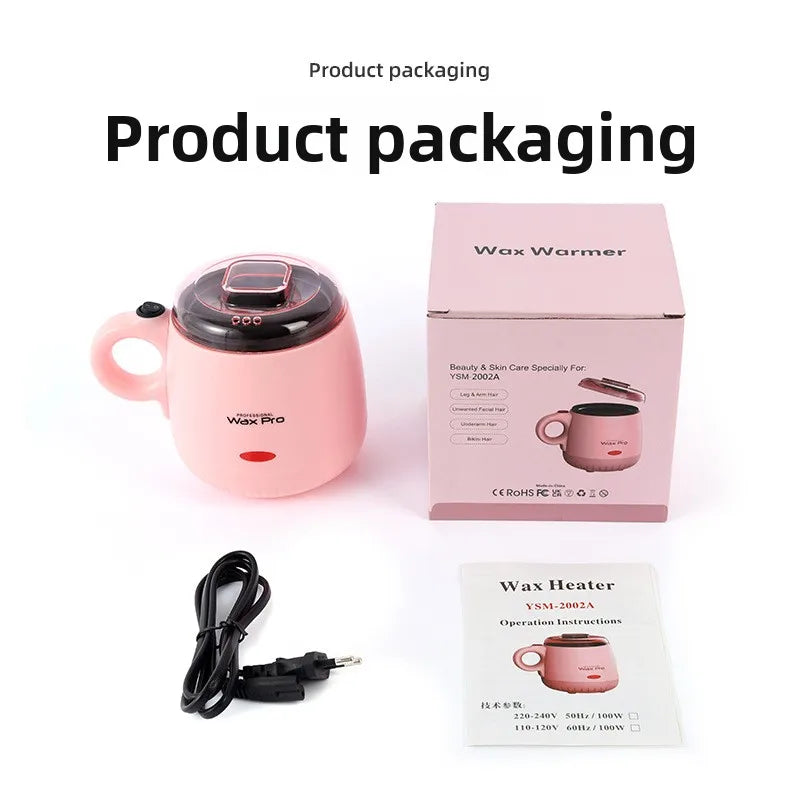100W Handheld Wax Warmer Machine – 200ml Non-Stick | Pink Wax Warmer Machine P3