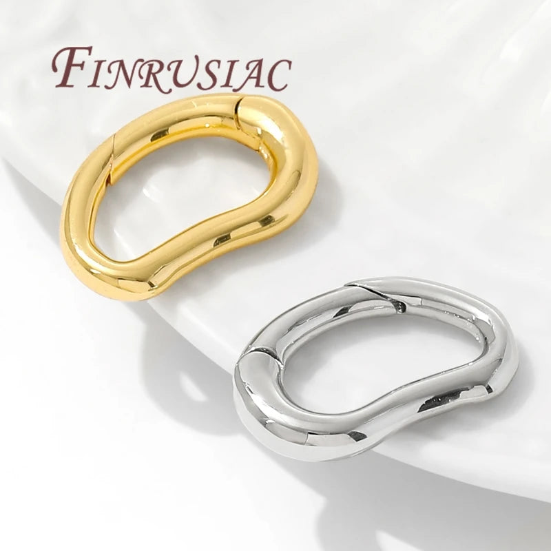 18K Gold Plated Spring Ring Clasps – Necklace & Bracelet Jewelry Clasps P3