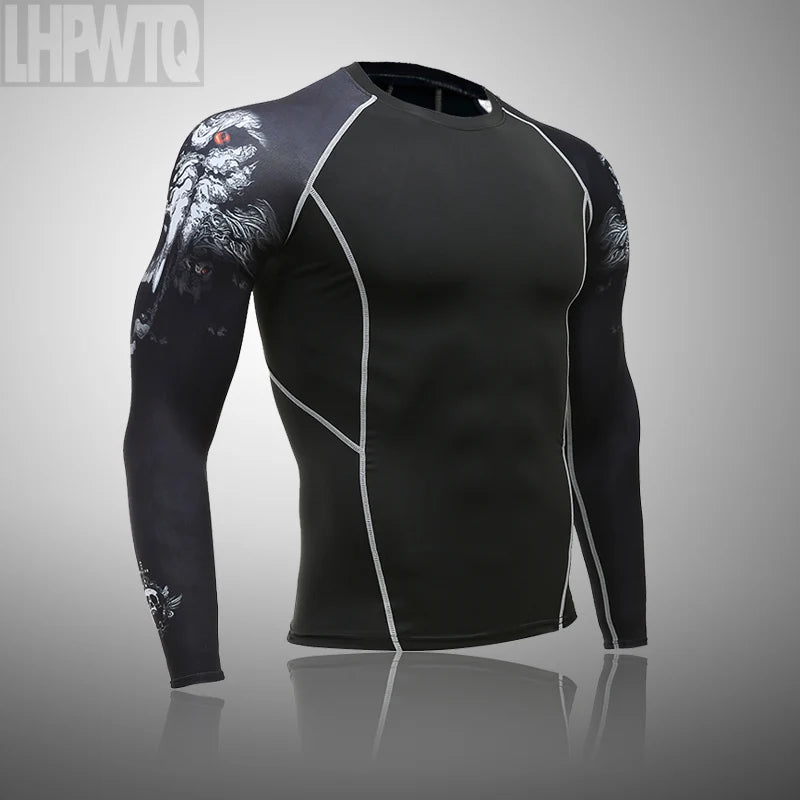Men's Winter Thermal Base Layer Set – Compression Shirt & Pants Thermal Base Layer Set P3 T-Shirt 4XL