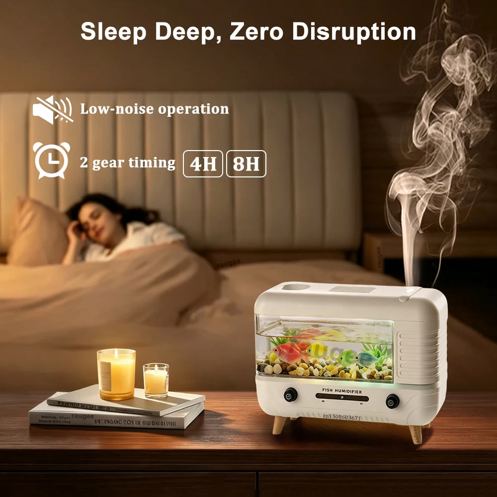 Fish Tank Aroma Diffuser & Humidifier | RGB Ambient Light Aromatherapy Diffuser P3