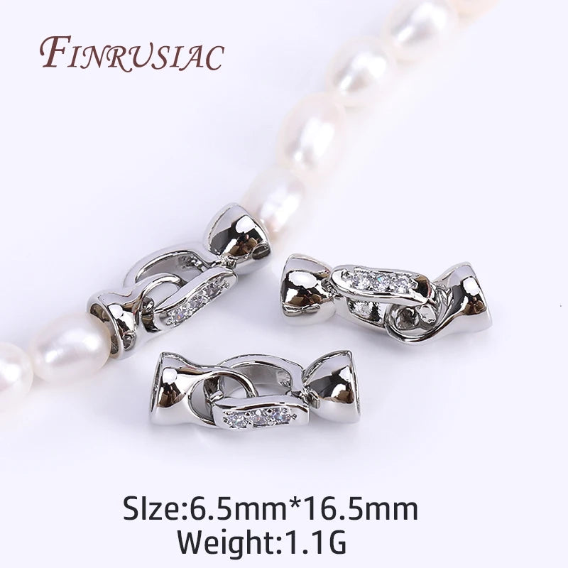 18K Gold Plated Connector Clasps – DIY Jewelry Making Jewelry Clasp Findings P3 Rhodium Plated 1 Piece