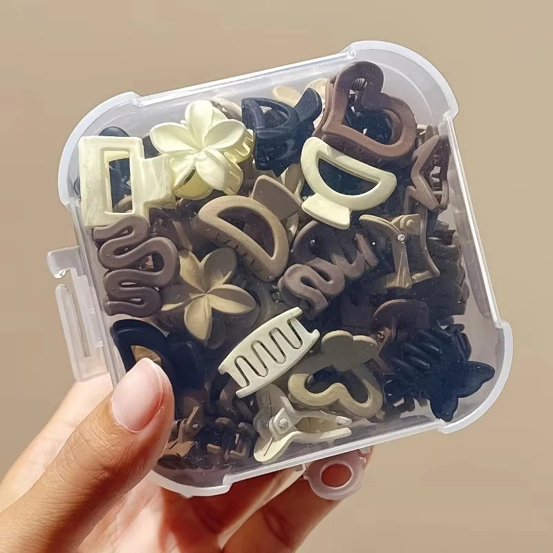Beige Mini Hair Clips Mixed Pack – Cute Barrettes for Women Hair Clips Barrettes P3