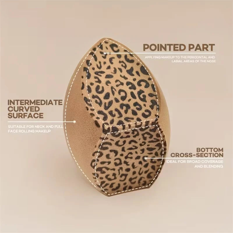 Extra Large Leopard Print Makeup Sponge | Wet & Dry Blender Makeup Blending Sponge P3