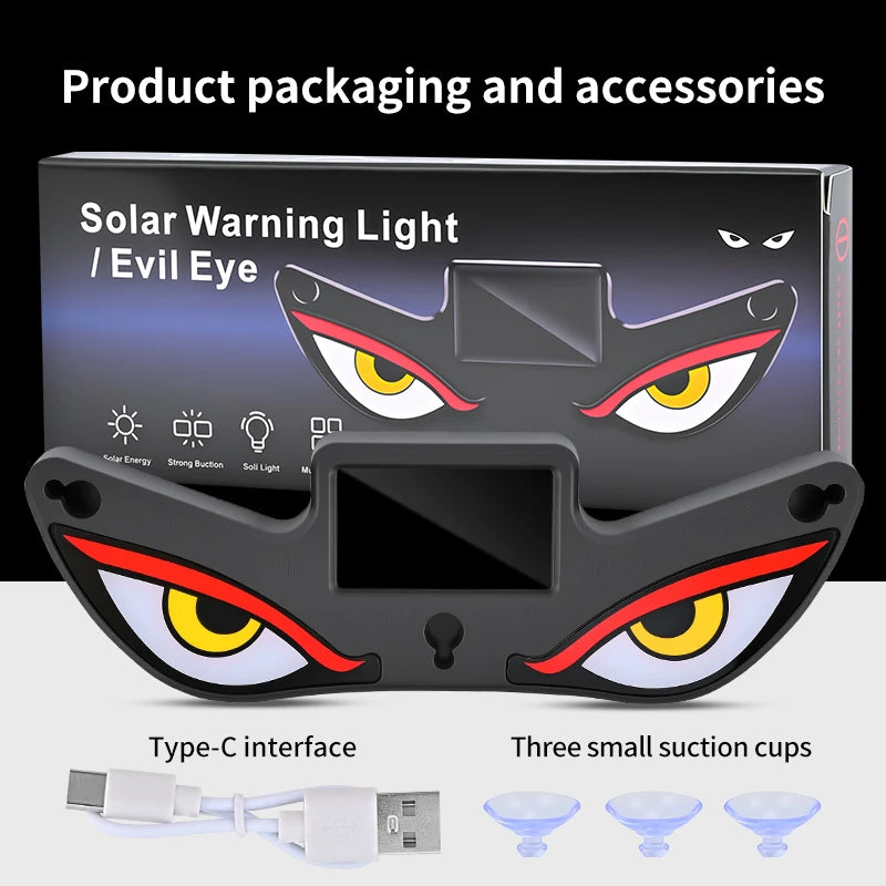 Solar Demon Eye LED Car Atmosphere Light | Wireless USB Car Atmosphere Light P3