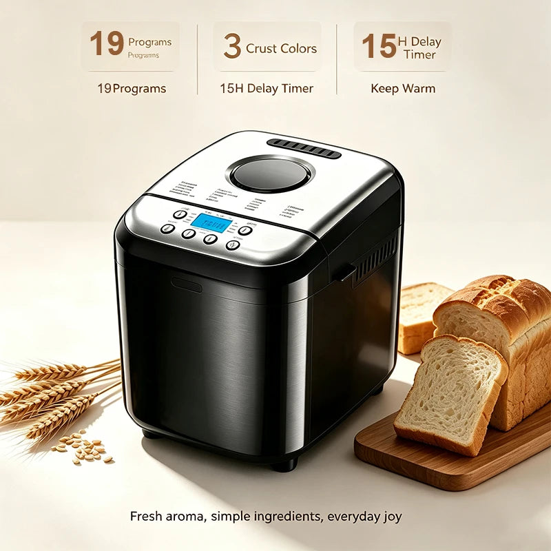 Automatic LCD Bread Maker Machine 2.0LB Non-Stick 700W Bread Maker Machine P3