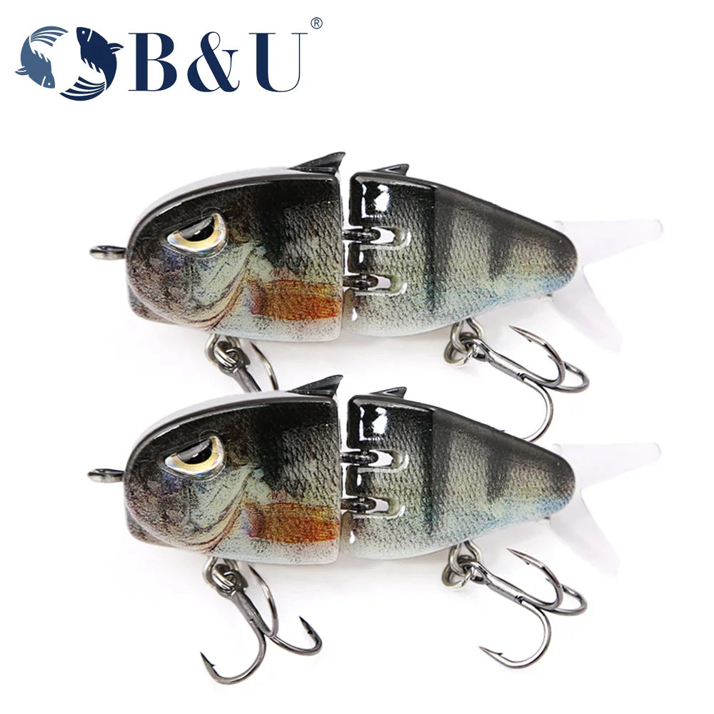 B&U GLIDE 55mm Slow Sinking Jerkbait – Pike Bass Trout Lure Hard Fishing Lure P3