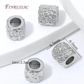 18K Gold Plated Tube Spacer Beads | DIY Jewelry Making Findings Jewelry Making Beads P3 Rhodium Plated 10 pcs