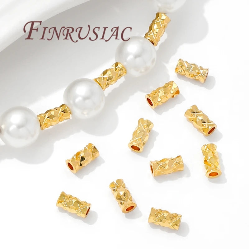 18K Gold Plated Spacer Beads 6mm – DIY Jewelry Findings Jewelry Spacer Beads P3