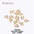 14K/18K Gold Plated Crimp Beads & Clasp Connectors | DIY Jewelry Jewelry Findings P3 18K Real Gold Plated