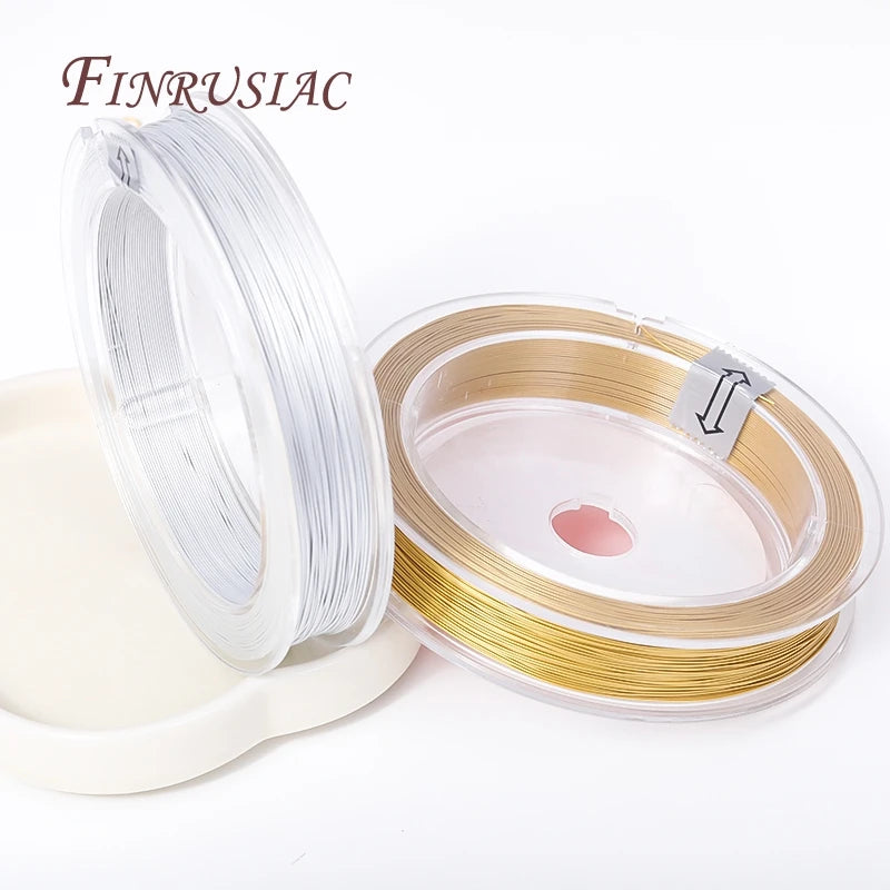 Gold Plated Stainless Steel Beading Wire 0.3–0.6mm | DIY Jewelry Jewelry Beading Wire P3
