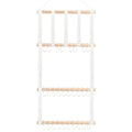 Baby Girls Bow & Hair Clip Wall Organizer – Wood Hanging Rack Hair Accessory Organizer P3 White