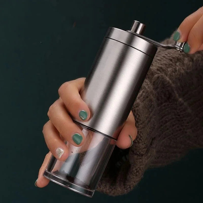 DUTRIEUX Manual Coffee Bean Grinder – Portable Wood & Steel Manual Coffee Grinder P3