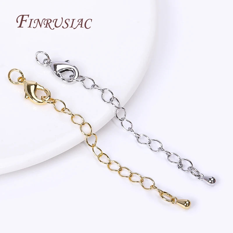 Gold Plated 66mm Extension Chain & Lobster Clasps – DIY Jewelry Jewelry Findings P3