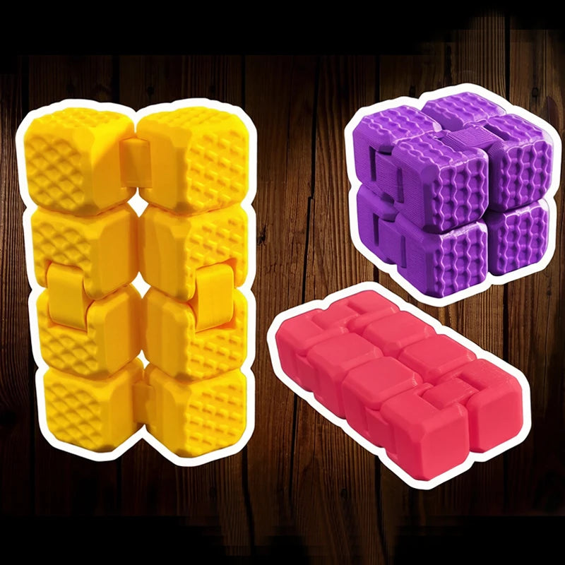 Textured Infinity Cube Fidget Toy – Portable Flip Cube Fidget Cube Toy P3