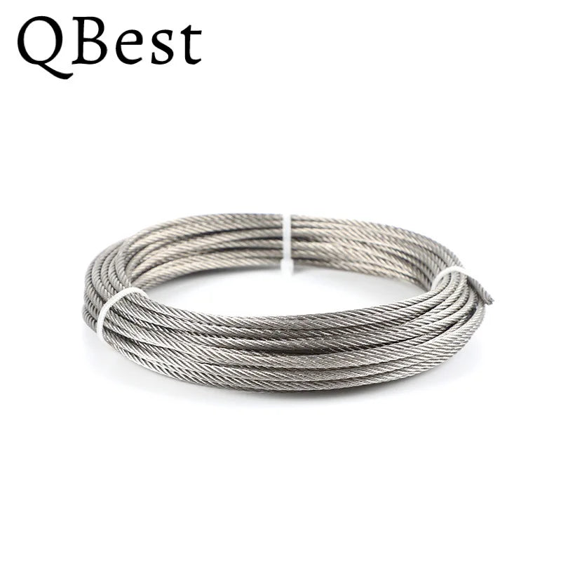 3mm 304 Stainless Steel Wire Rope 7x7 – 20M 30M 50M Cable Stainless Steel Wire Rope P3