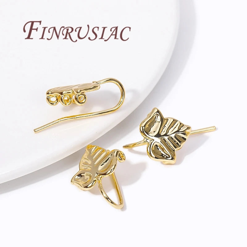 18K Gold Plated Earring Hooks – DIY Ear Wires & Fasteners Earring Hooks Findings P3