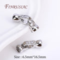 18K Gold Plated Brass Zircon Connectors | DIY Jewelry Clasps