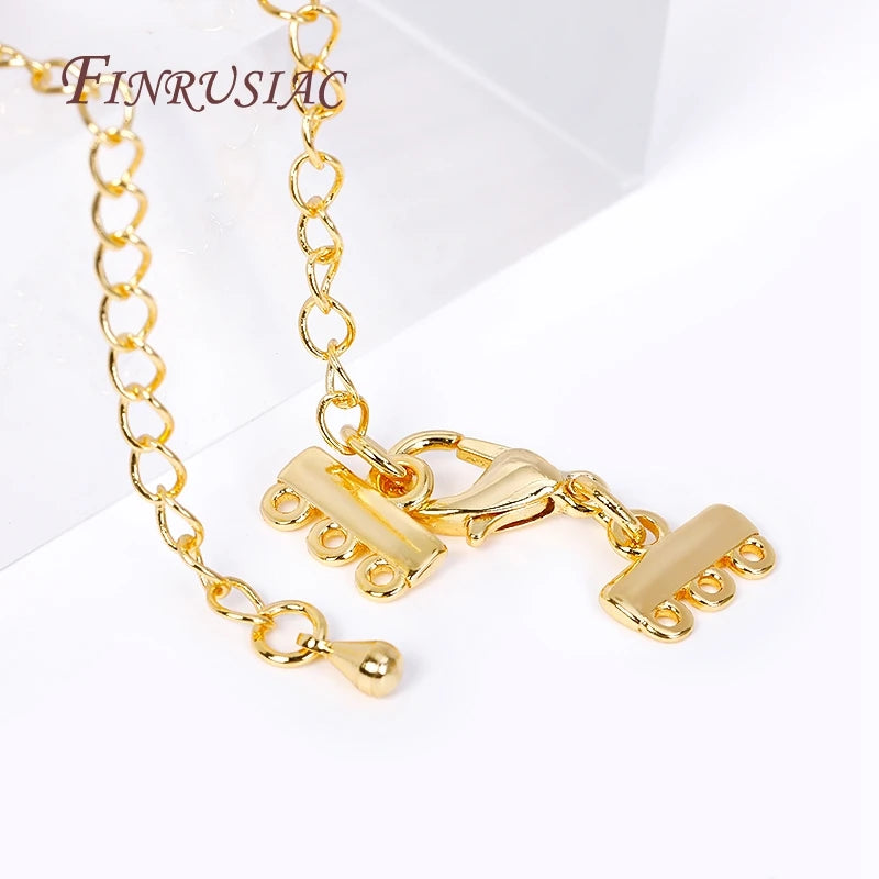 18K Gold Plated Lobster Clasp & Extension Chain | DIY Jewelry Jewelry Findings P3