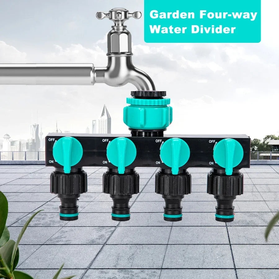 Garden Hose Splitter – Multi-Port Water Line Connector Hose Splitter Connector P3