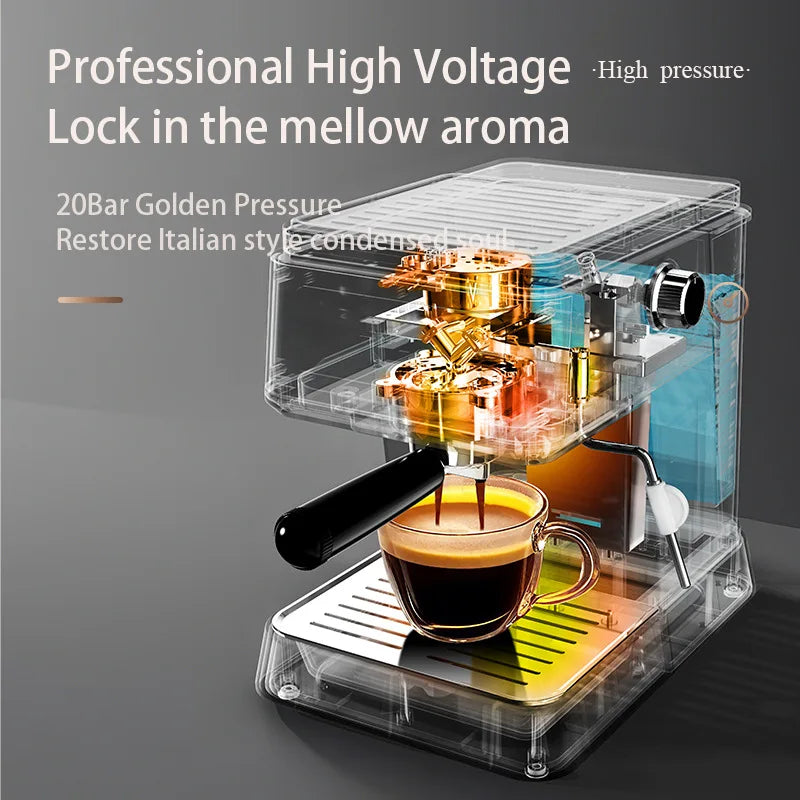 DUTRIEUX Semi-Automatic Espresso Machine | Grinder & Frother Espresso Machine P3
