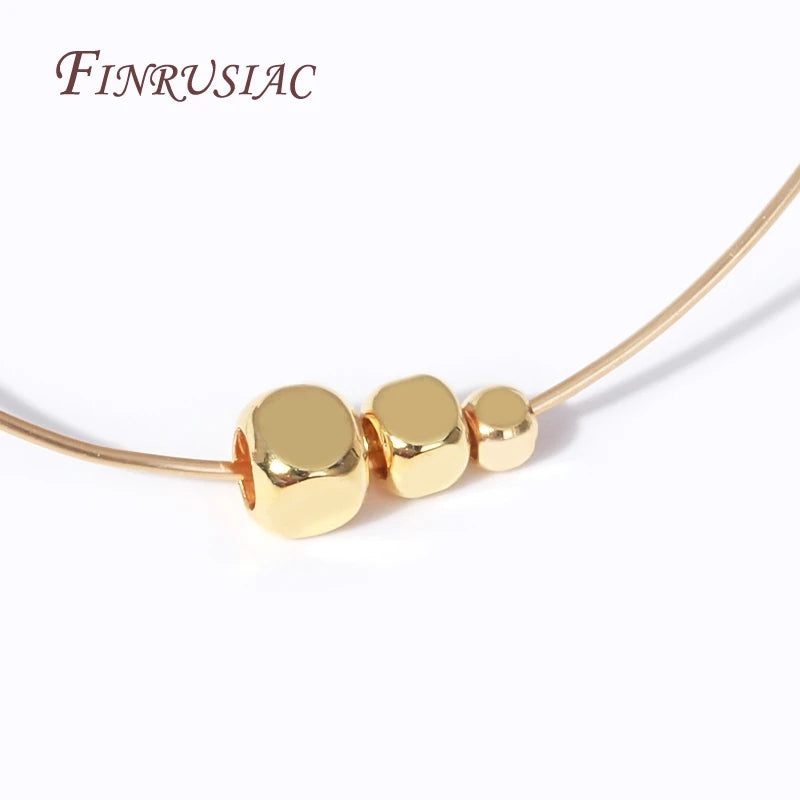 18K Gold Plated Square Cube Brass Spacer Beads 1.5–2.5mm DIY Jewelry Making Beads P3