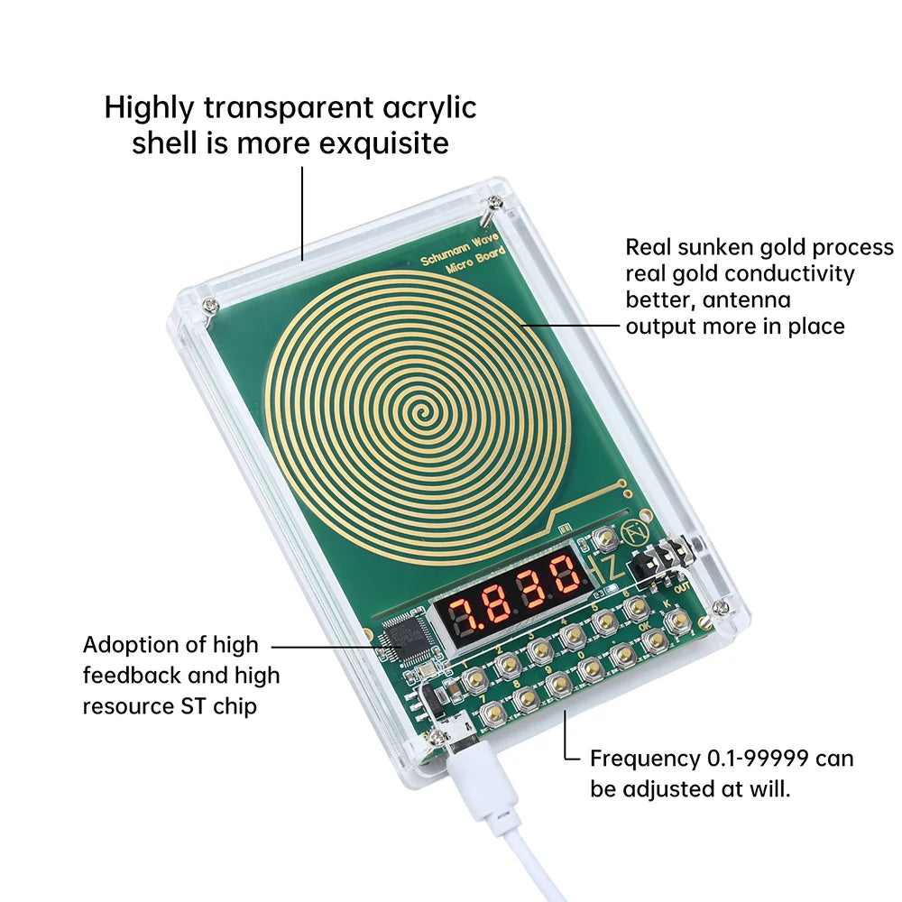 Gaqqee Schumann Wave Generator 0.1–100kHz Sine Wave USB Signal Generator P3