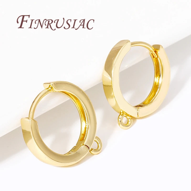 18K Gold Plated Earring Hook Clasps | DIY Earwire Findings Earring Hook Findings P3