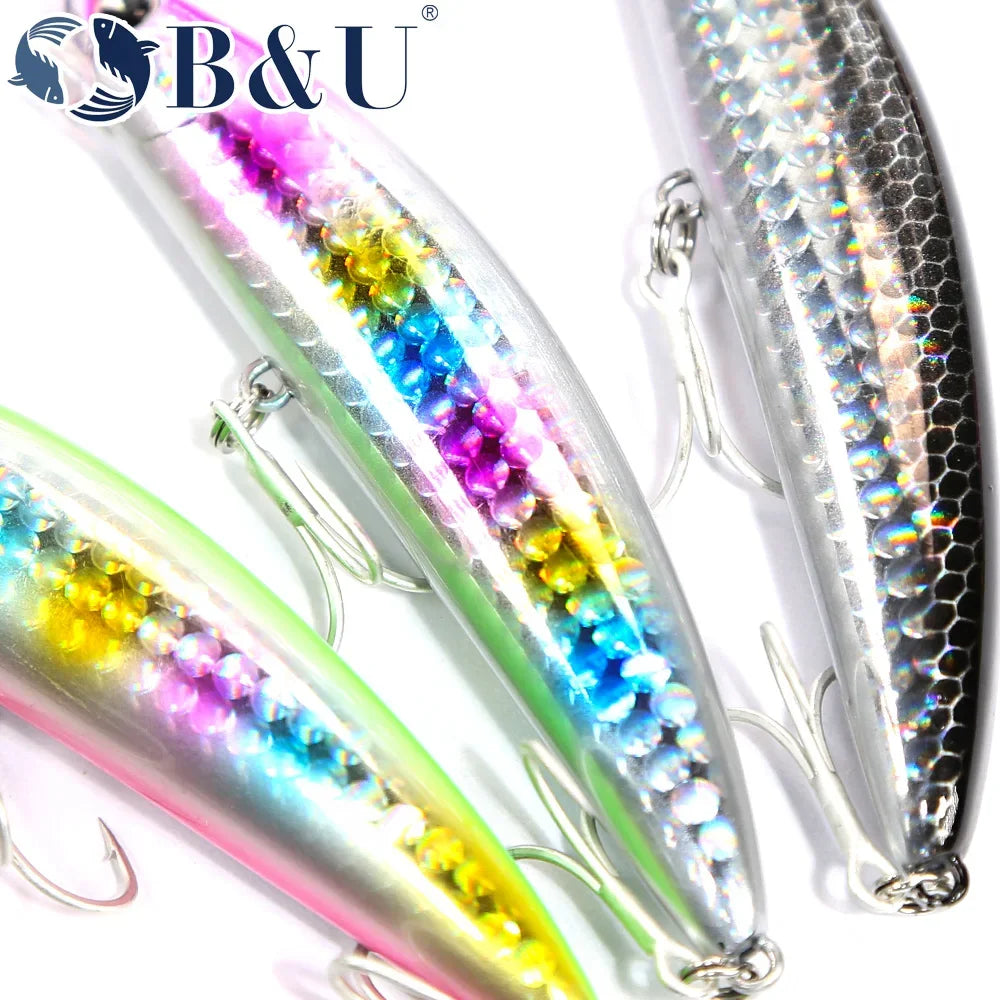 B&U 90mm Sinking Minnow Lure – Saltwater & Freshwater Sinking Minnow Lure P3