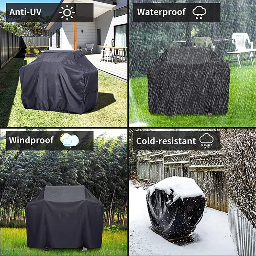 Heavy Duty BBQ Grill Cover – Waterproof UV-Resistant 8 Sizes BBQ Grill Cover P3