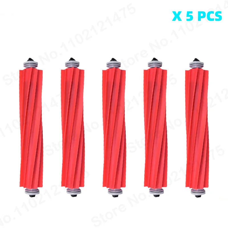 Rubber Main Roller Brush for Roborock S7 Q7 Qrevo P10 Vacuum Replacement Brush P3 5 PCS