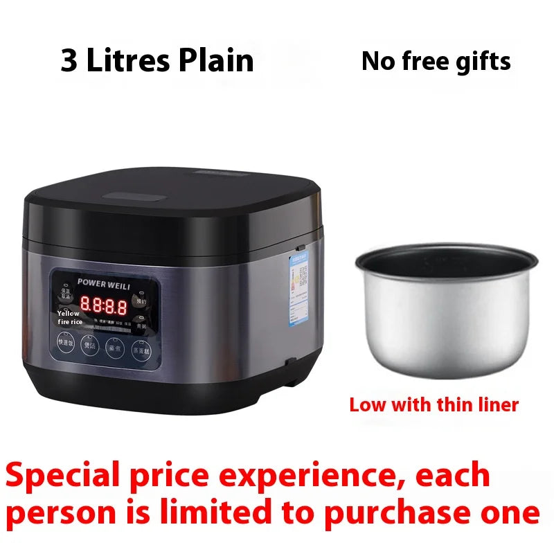 DUTRIEUX 3L Smart Rice Cooker – Non-Stick Pot & Digital Timer Smart Rice Cooker P3