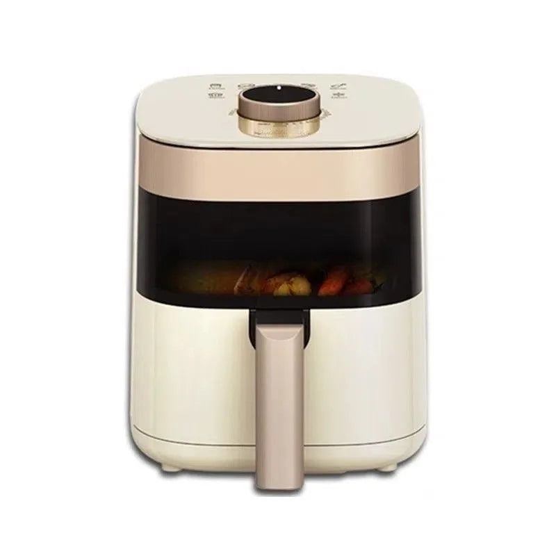 DUTRIEUX Large Capacity Visible Air Fryer | Viewing Window Air Fryer P3 White 4.5L-CN