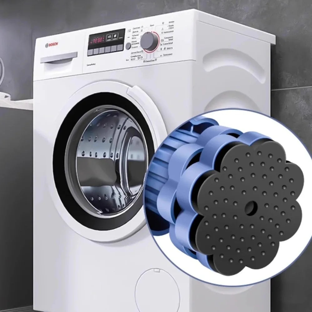 Adjustable Anti-Vibration Washing Machine Pads – 4pc Set Appliance Stabilizer Pads P3