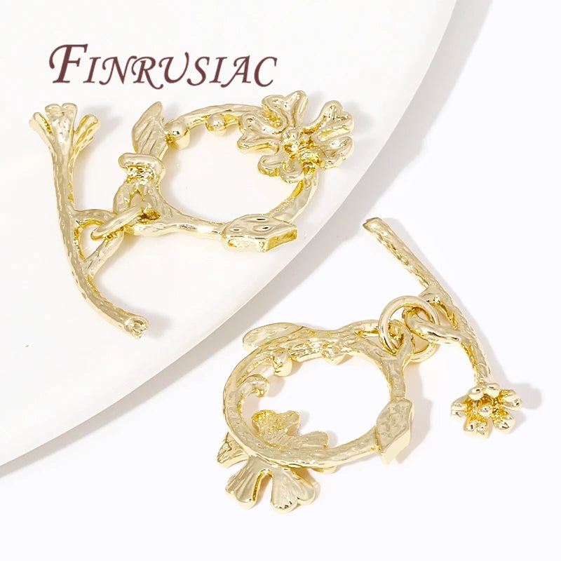 18K Gold Plated OT Toggle Clasp – Brass Jewelry Making Findings Jewelry Clasp Finding P3