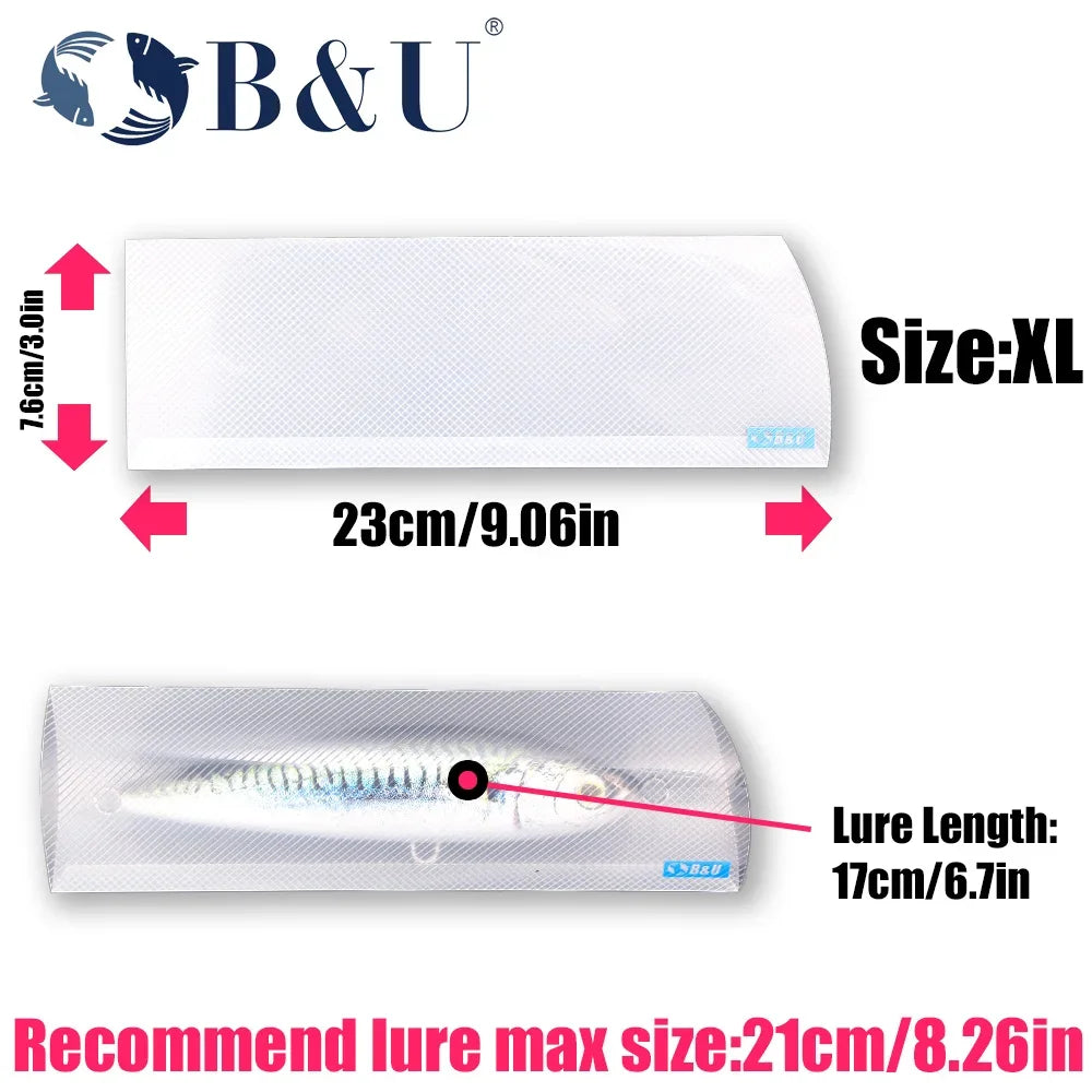 B&U Fishing Lure Storage Bags – Hard & Soft Bait Holder Pack Fishing Lure Storage P3