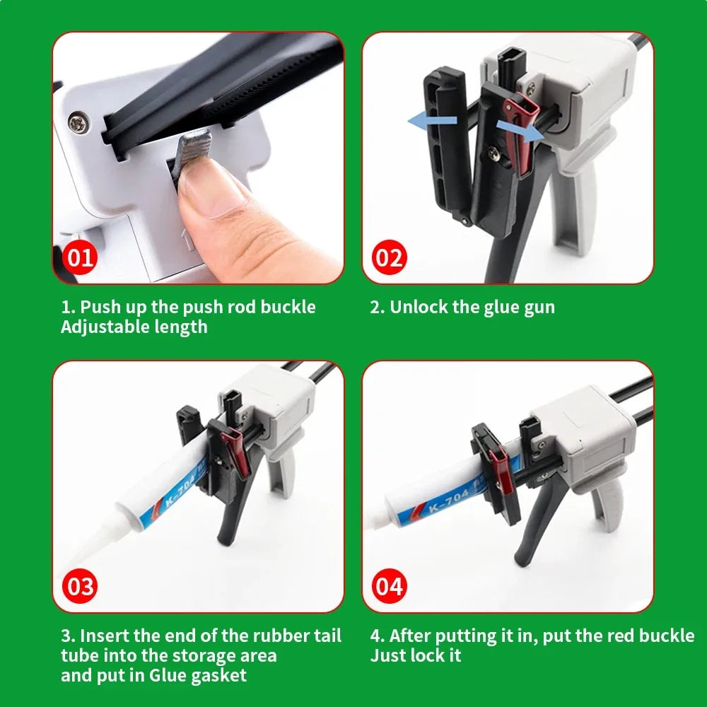 Manual Silicone Sealant Gun – Glue Extruder for Aluminum Tubes Sealant Dispenser Gun P3