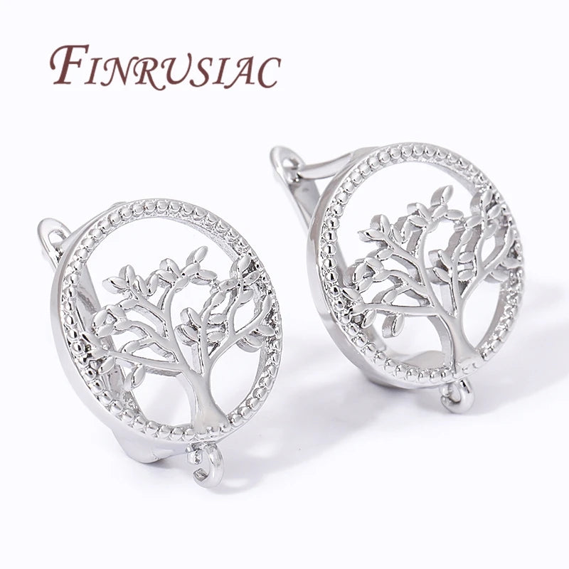 18K Gold Plated Life Tree Earring Hooks – DIY Jewelry Findings Earring Hooks Findings P3
