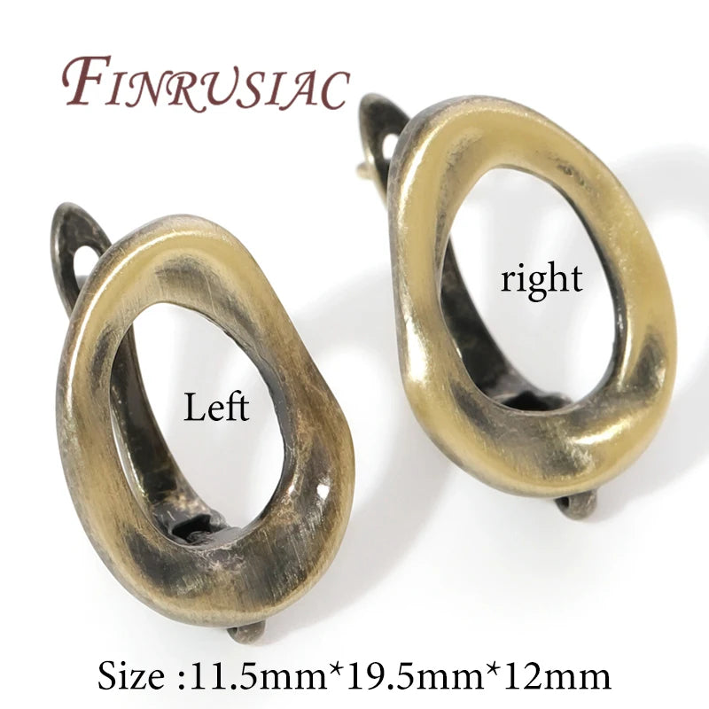 Vintage Bronze Earring Hooks & Clasps – DIY Jewelry Making Earring Hooks Findings P3 Antique Bronze 1 pair