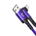90° Elbow 60W USB-C Fast Charging Cable 3M Nylon Braided USB-C Charging Cable P3 PP 3m