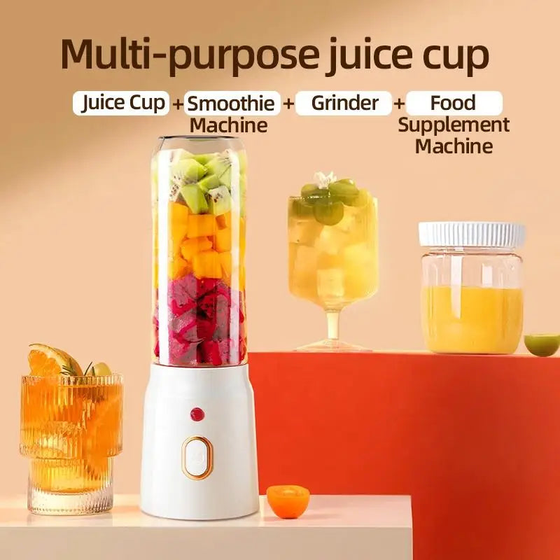 Portable USB Rechargeable Personal Blender Juicer Cup – White Personal Blender P3