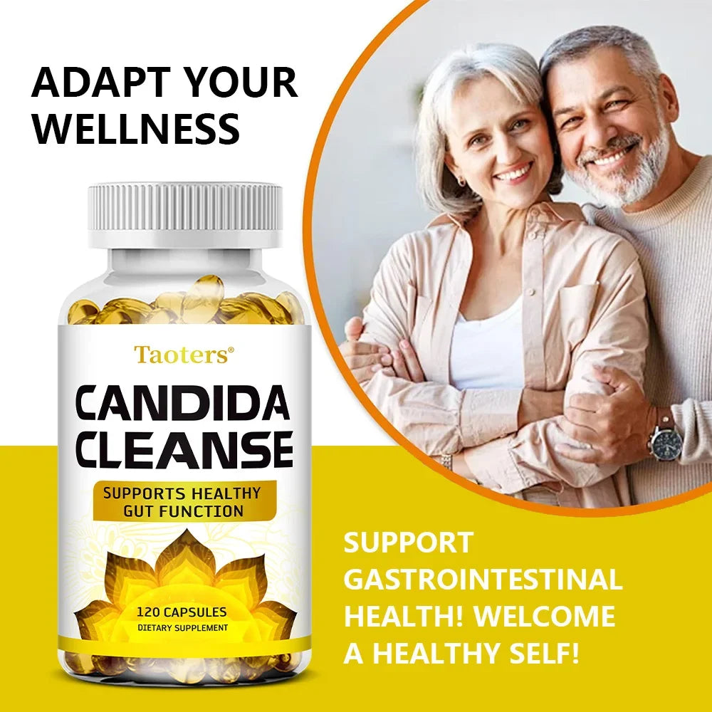 Candida Cleanse Gut Support Capsules – 120ct | Detox Digestive Supplement P3