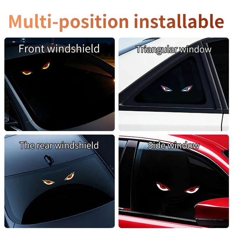 Solar Demon Eye LED Car Atmosphere Light | Wireless USB Car Atmosphere Light P3